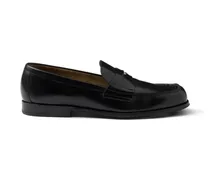 Loafer aus gebürstetem Leder - Schwarz