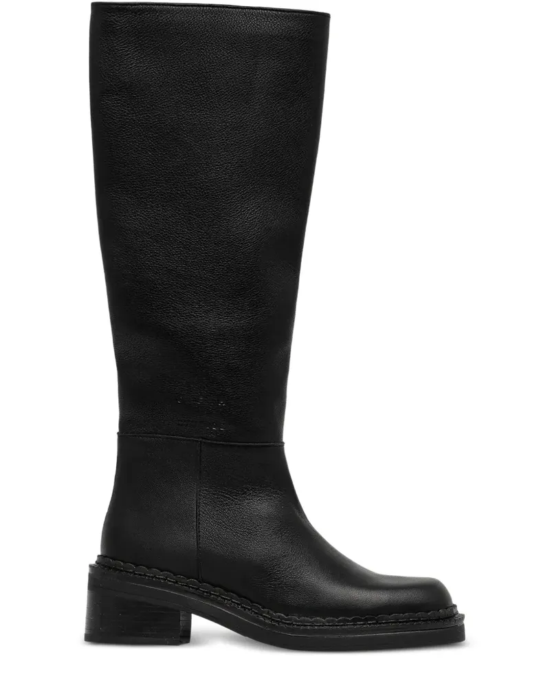 Copenhagen zip-fastening knee-high boots - Schwarz Schwarz