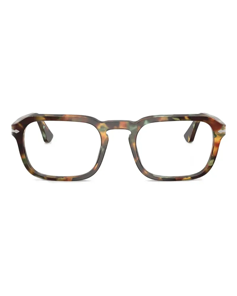 Persol Brille mit eckigem Gestell - Braun Braun