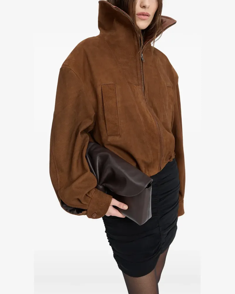 ROTATE Birger Christensen Jacke aus Wildleder - Braun Braun