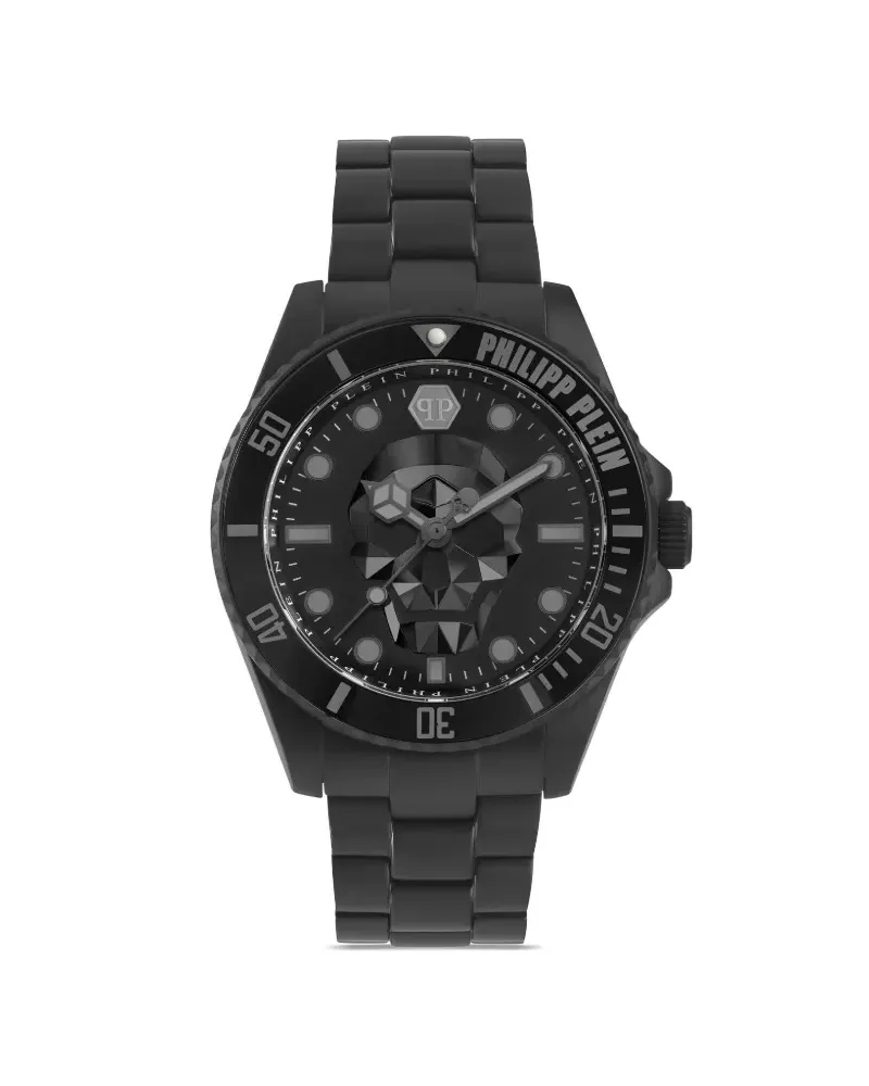 Philipp Plein kull Armbanduhr mit Quarzwerk 43mm - Schwarz Schwarz
