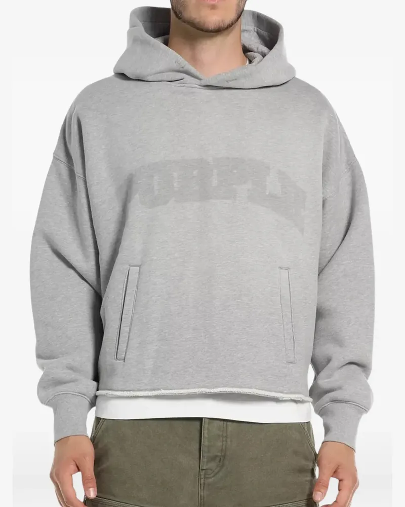 PURPLE BRAND Shadow Hoodie mit Logo-Print - Grau Grau