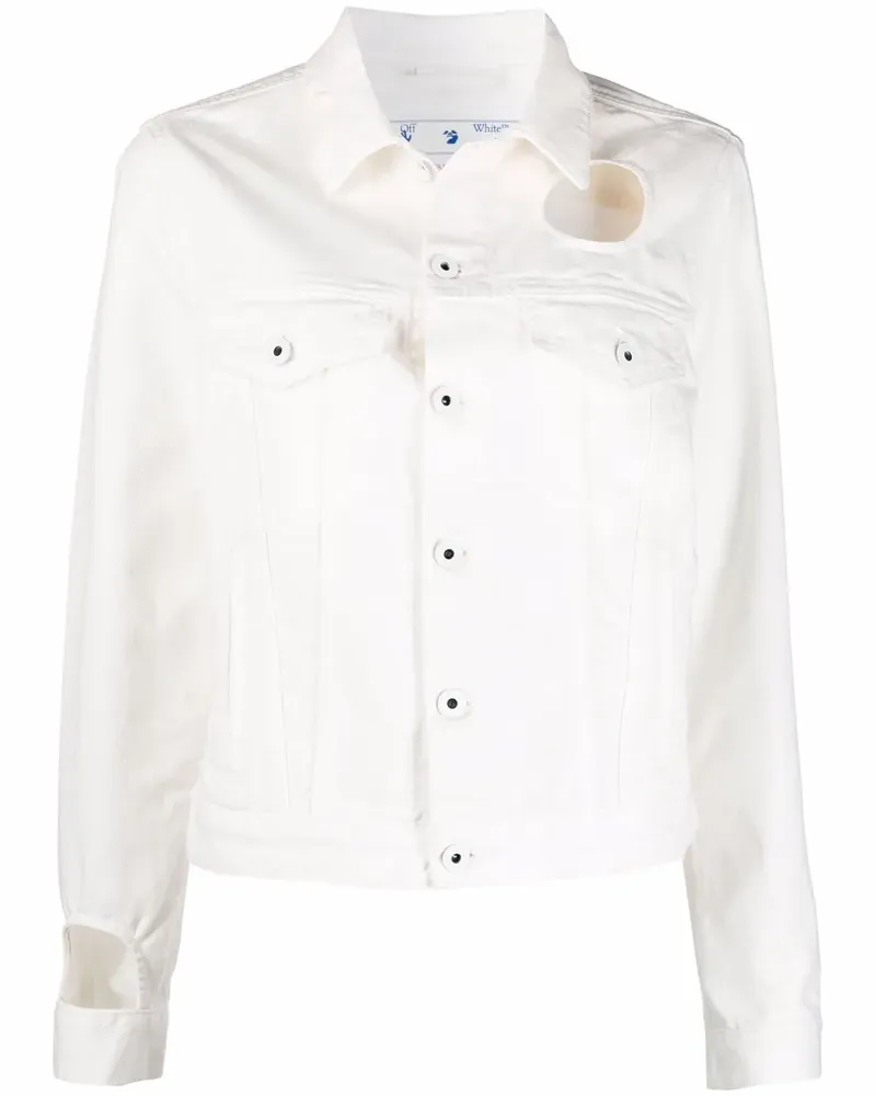 OFF-WHITE Meteor Jeansjacke - Weiß Weiß