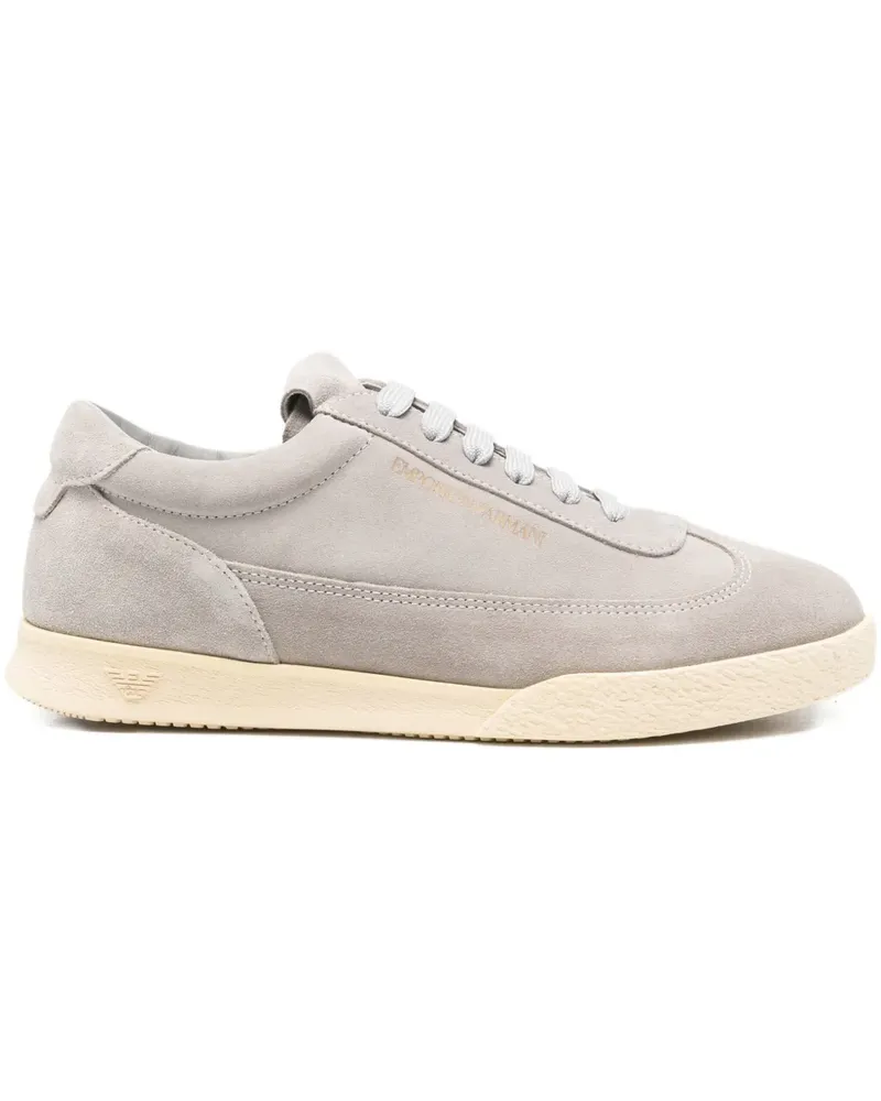 Emporio Armani Sneakers aus Wildleder - Grau Grau