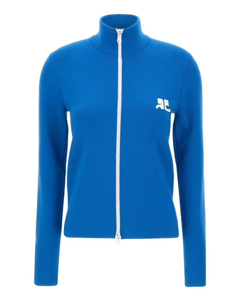 Courrèges Zweifarbiger Cardigan mit Reißverschluss - Blau Blau