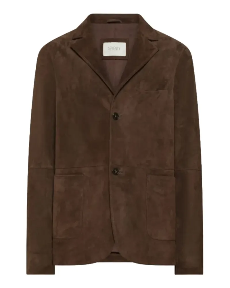 Seventy Wildlederjacke mit fallendem Revers - Braun Braun
