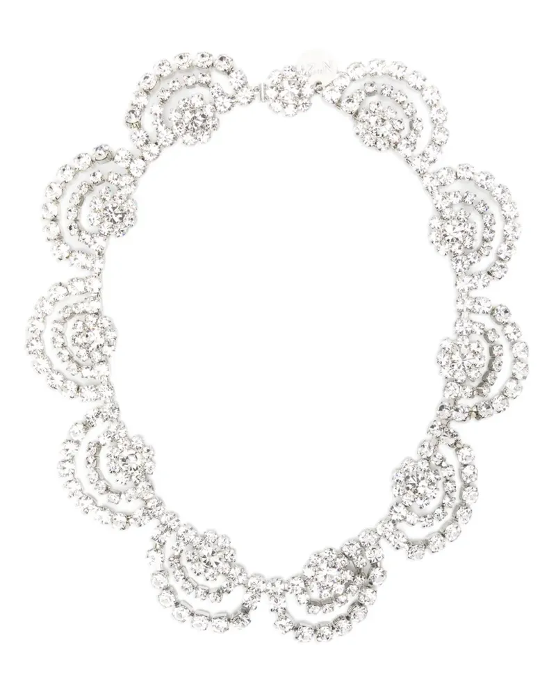 N° 21 Halskette mit Blumendetail - Silber Silber