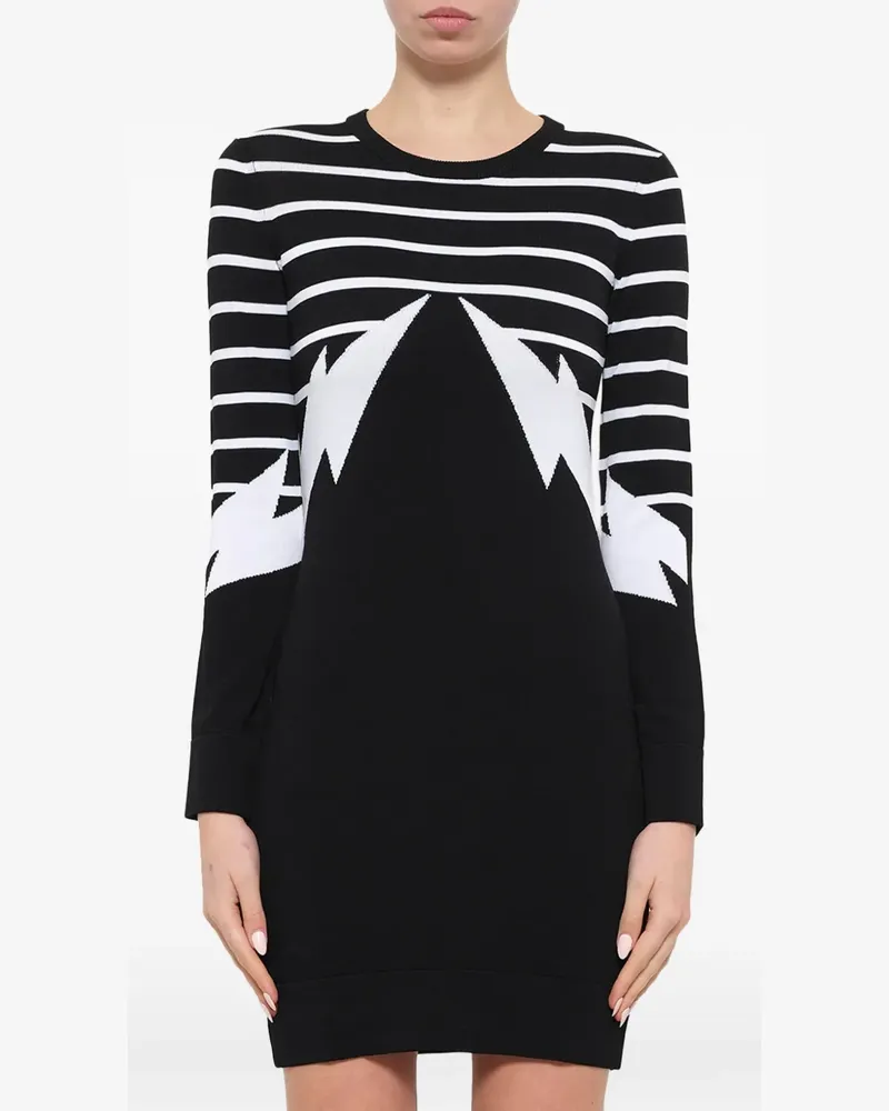 Neil Barrett knitted mini dress - Schwarz Schwarz
