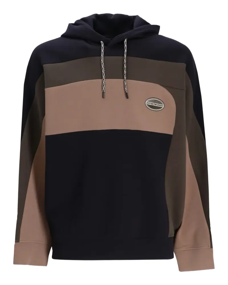 Emporio Armani Hoodie mit Logo - Schwarz Schwarz