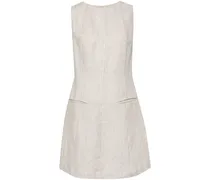 Citron Leinenkleid - Nude