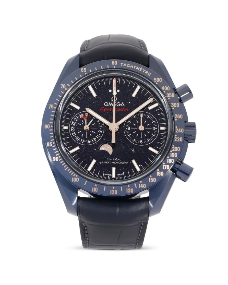 Omega 2024 Ungetragene Speedmaster Moonwatch 4425mm Blau