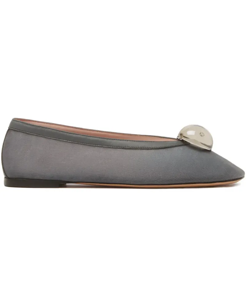 Fabiana Filippi Ballerinas mit Cabochon - Grau Grau
