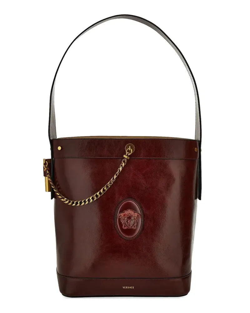 Versace Pivot leather bucket bag - Braun Braun
