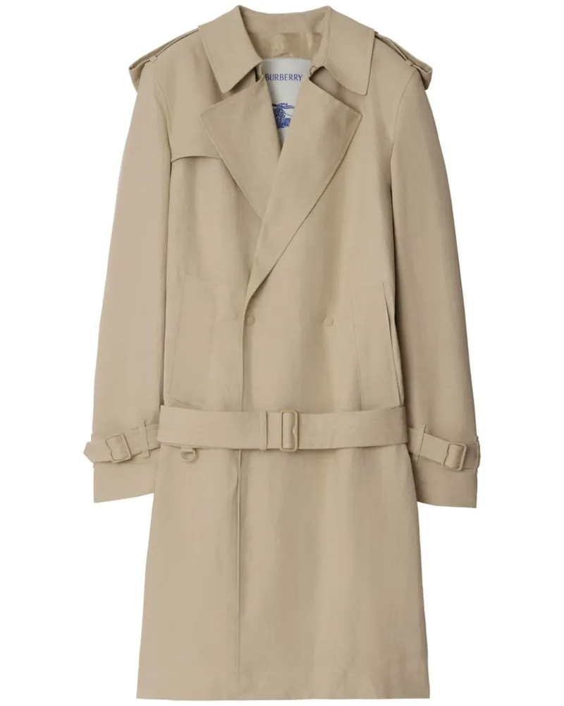Burberry Trenchcoat mit Gürtel - Nude Nude