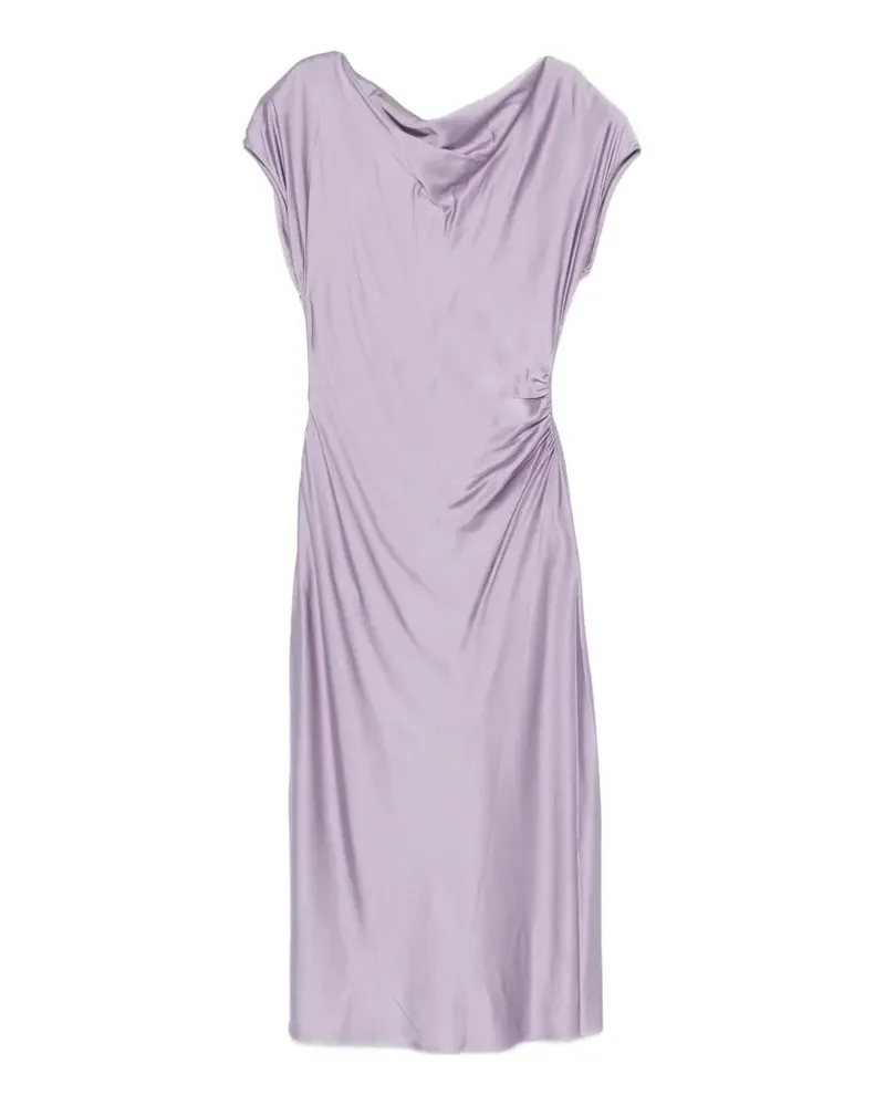 Liu Jo cowl-neck draped midi dress - Violett Violett