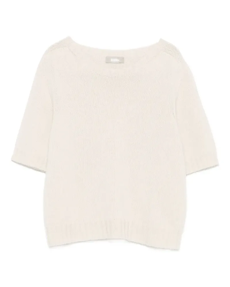 KILTIE Kurzärmeliger Verbier Pullover - Nude Nude