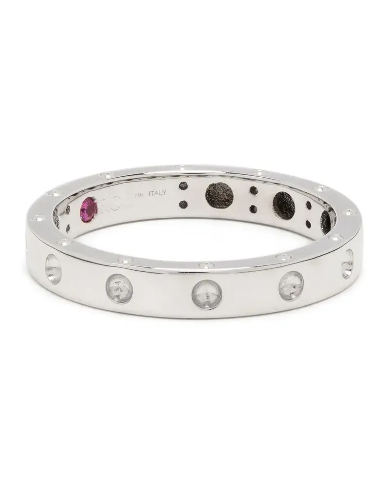Roberto Coin 18kt Pois Moi Weißgoldring mit Diamanten - Silber Silber