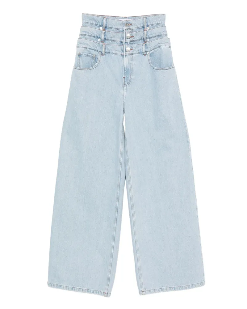 Viktor & Rolf Jeans im Layering-Look - Blau Blau