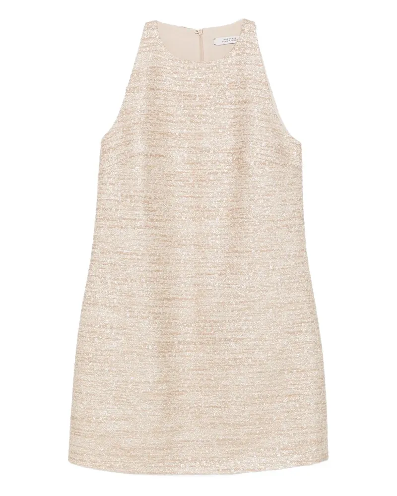 Dorothee Schumacher Tweed-Kleid mit Neckholder - Gold Gold