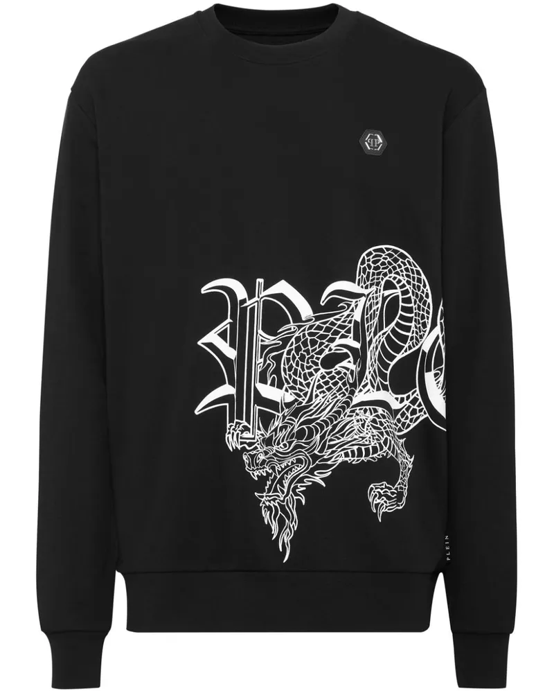 Philipp Plein Dragon Sweatshirt - Schwarz Schwarz