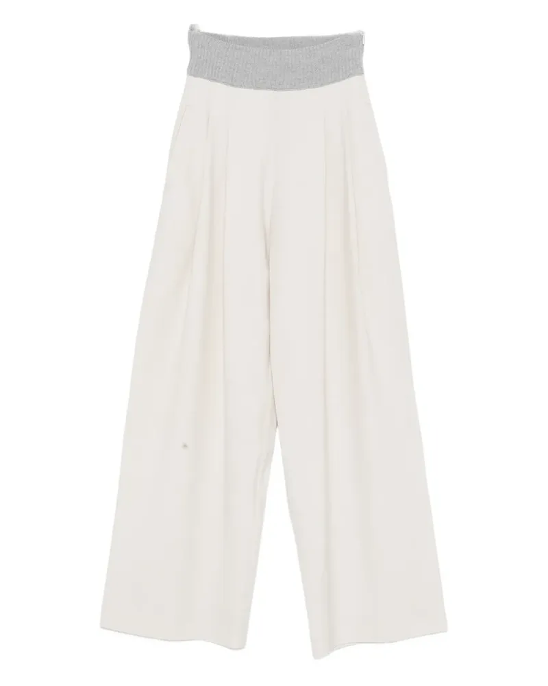 Gran Sasso ribbed-waist trousers - Nude Nude
