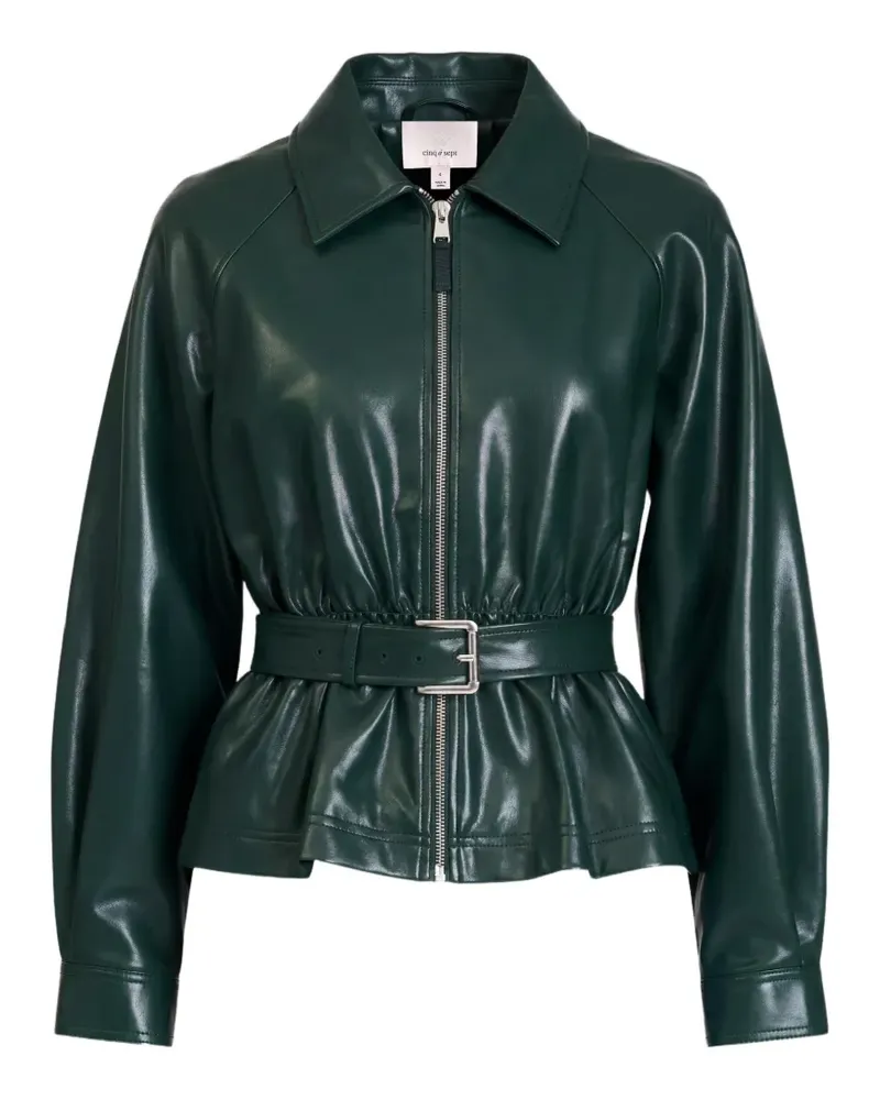 Cinq à Sept Briar Jacke mit Gürtel - Grün Grün