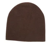 Gerippte Beanie aus Kaschmir - Braun
