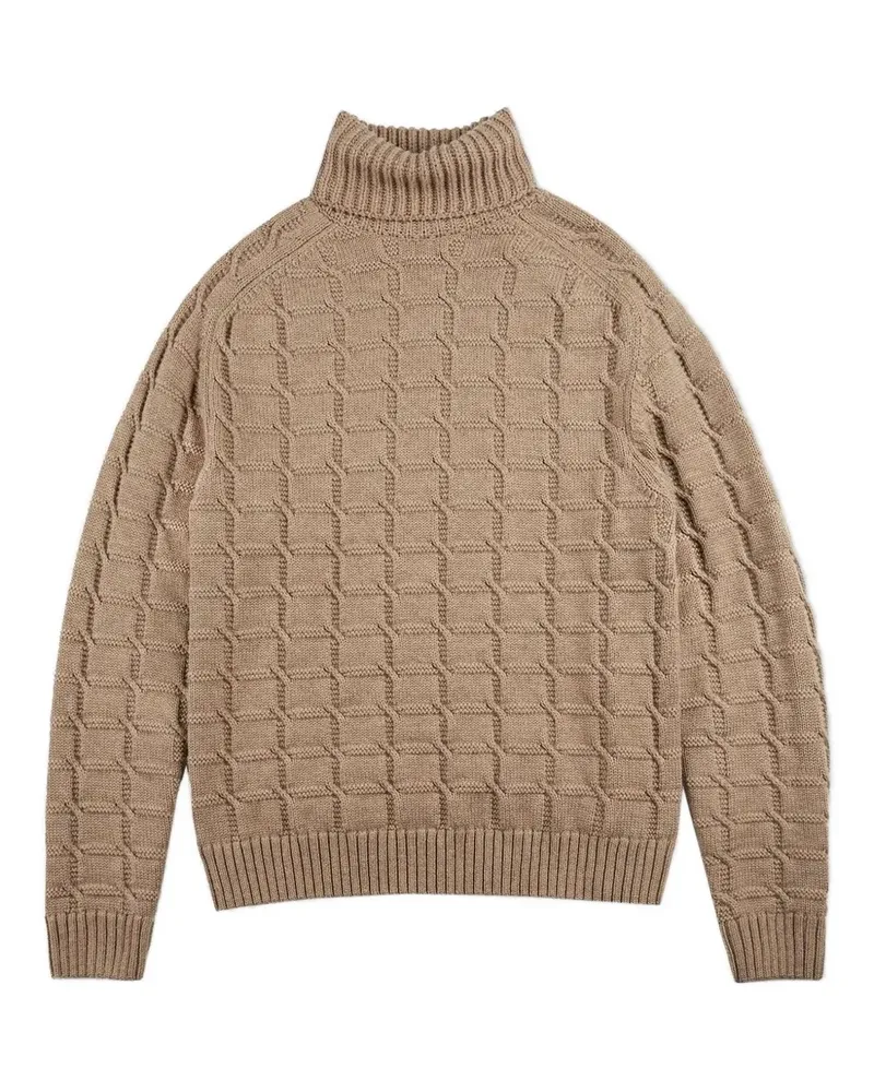 Zanone cable-knit wool sweater - Braun Braun