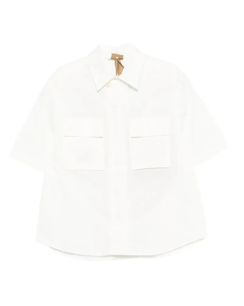 Ten c Hemd mit Brusttaschen - Weiß Weiß