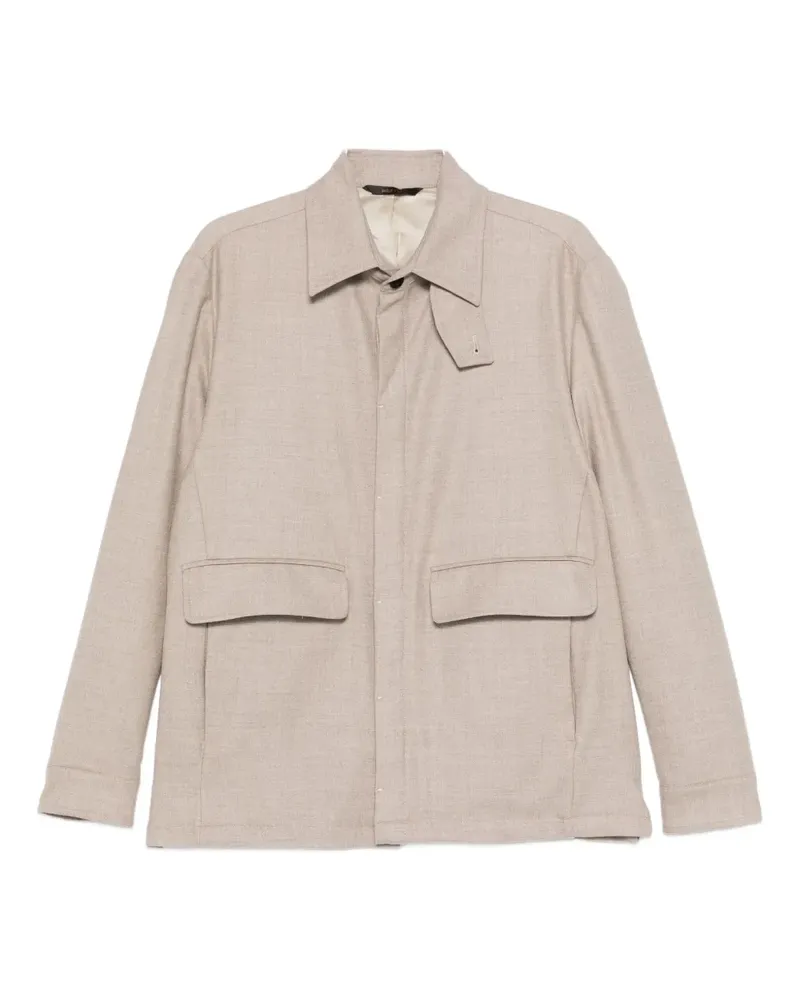 Briglia 1949 twill shirt jacket - Nude Nude