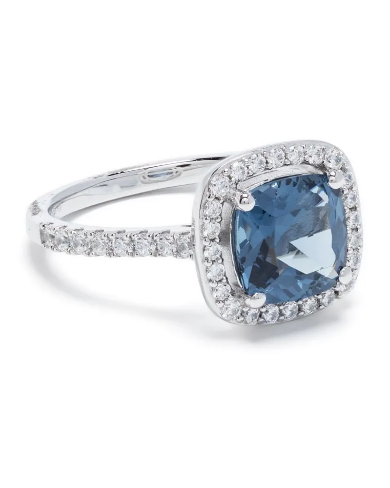 APM Monaco Eckiger Pavé-Ring - Silber Silber