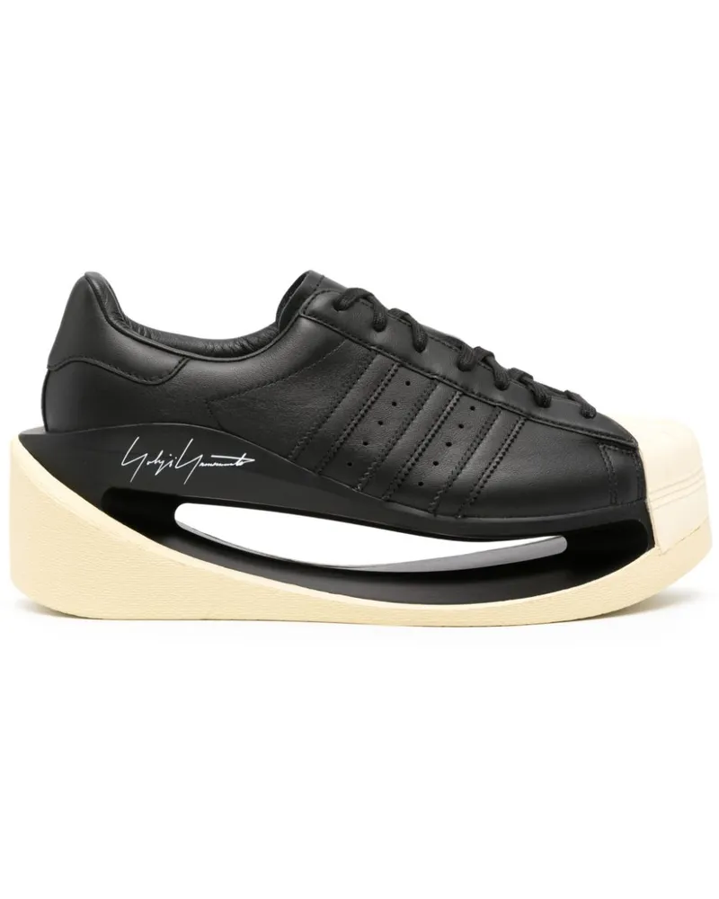 Y-3 Sneakers mit Cut-Out - Schwarz Schwarz