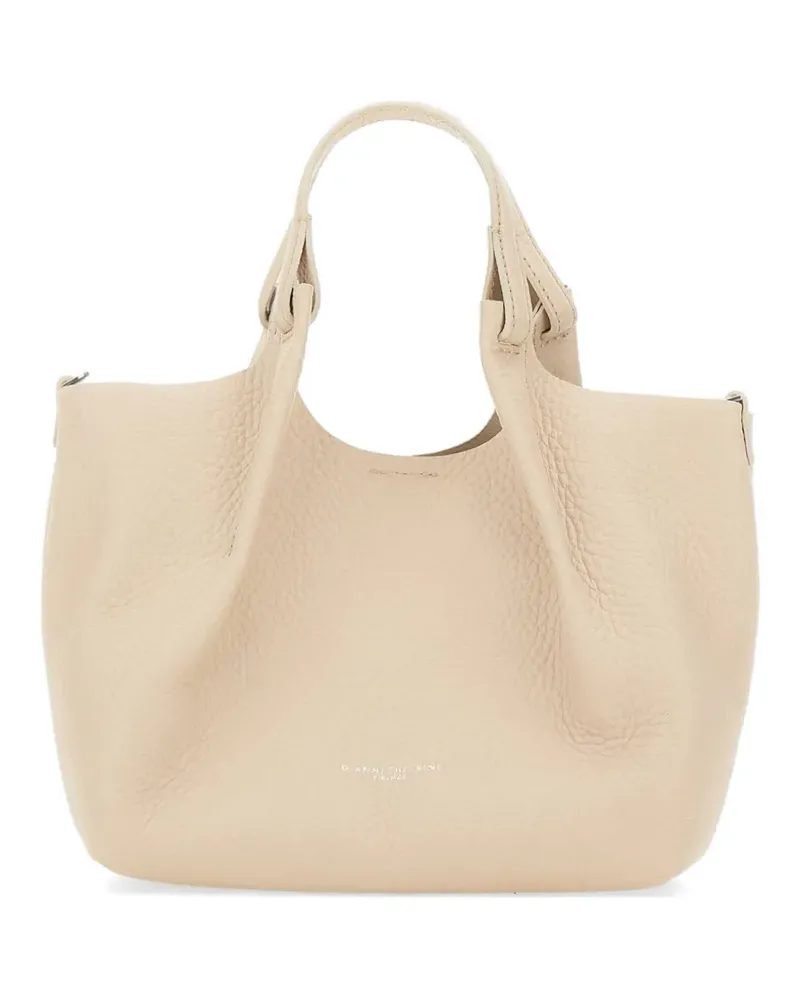 Gianni Chiarini medium Dua pebble-leather tote bag - Nude Nude