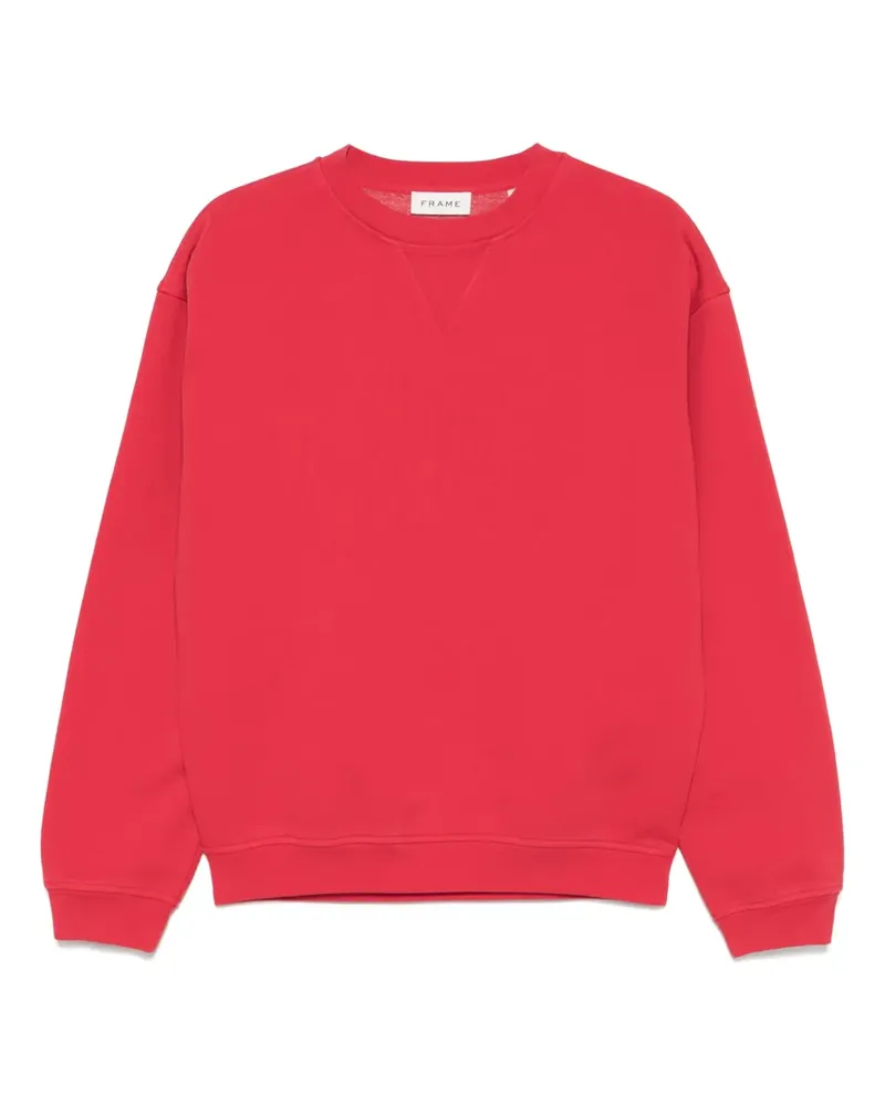 Frame Denim Sweatshirt mit Rundhalsausschnitt - Rot Rot
