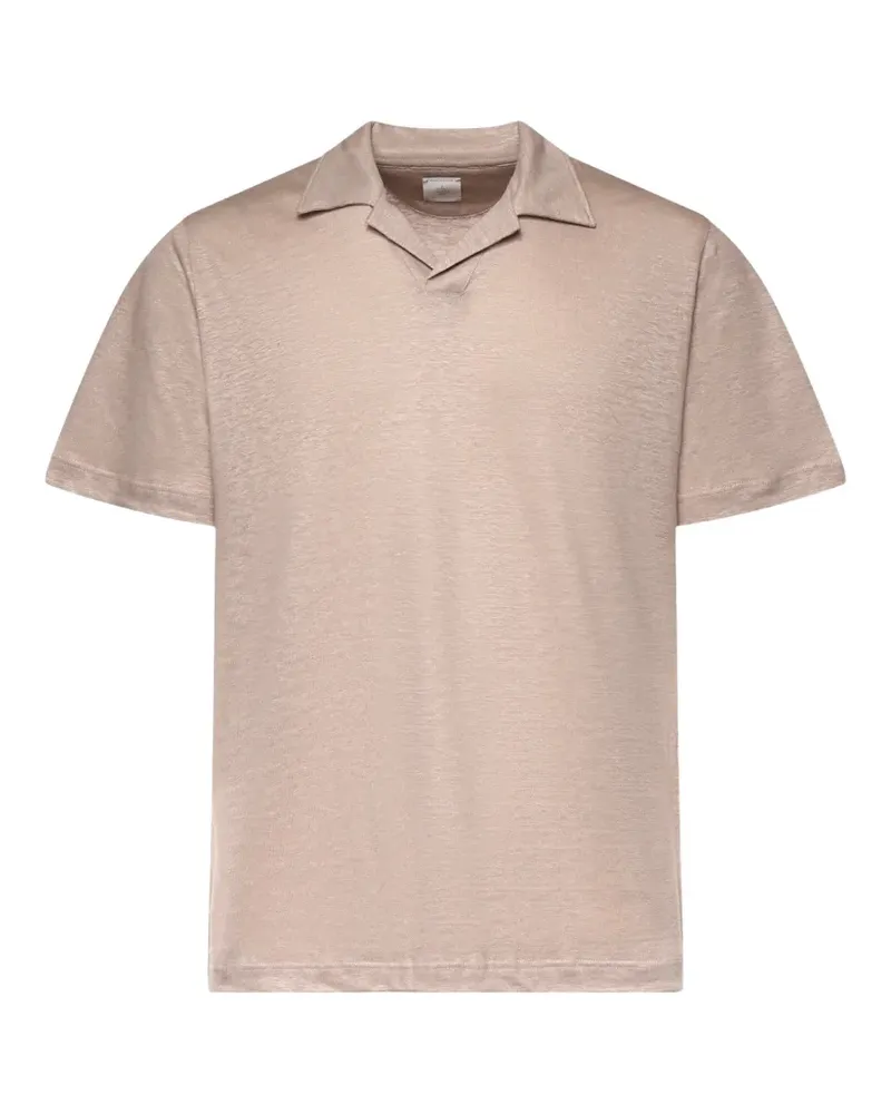 Eleventy T-Shirt mit Reverskragen - Rosa Rosa