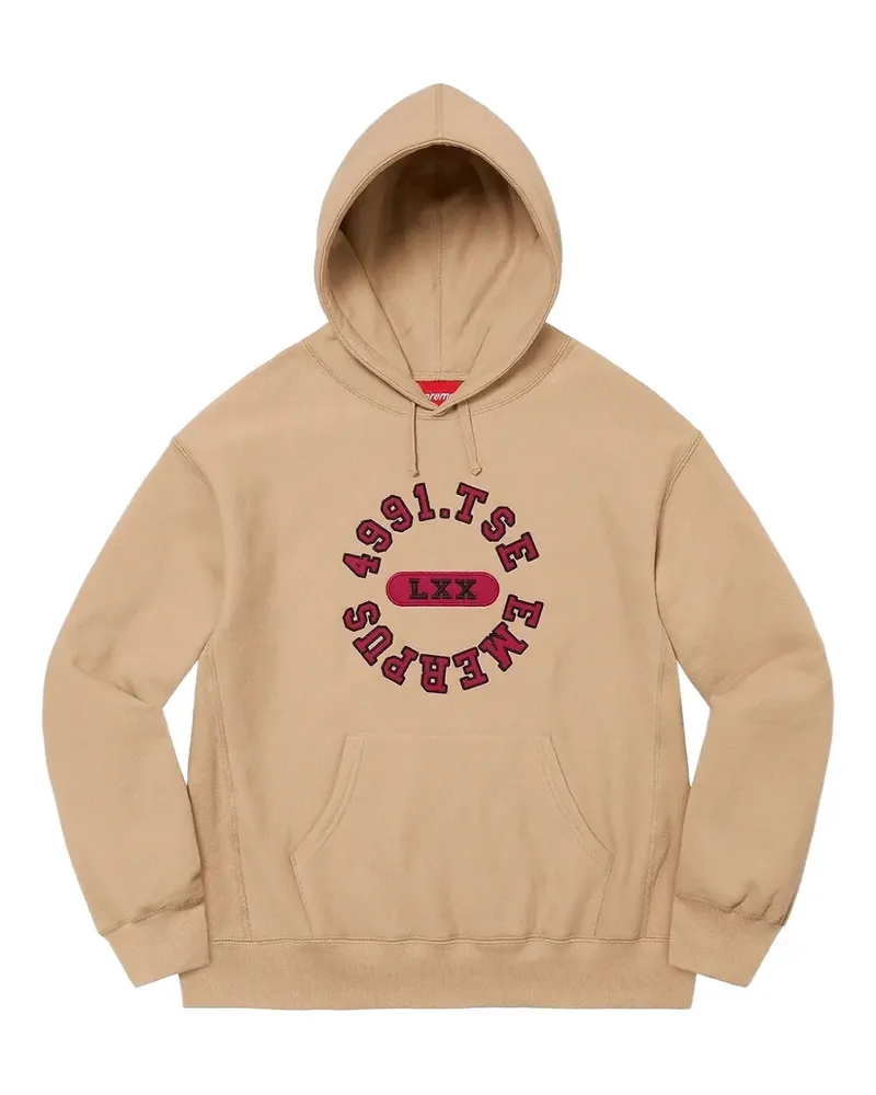 Supreme Being printed hoodie - Nude Nude