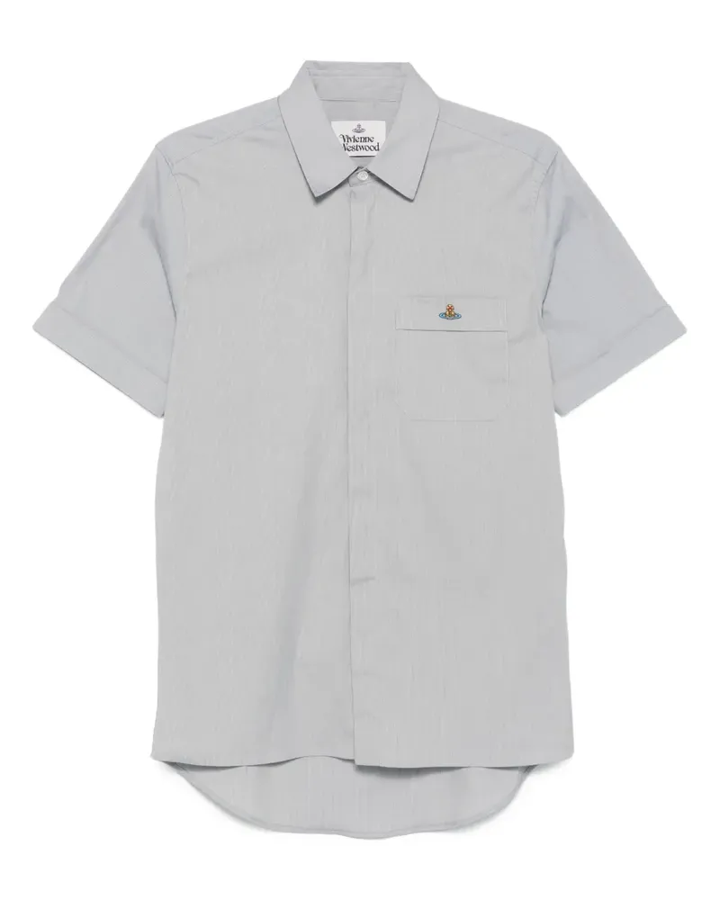 Vivienne Westwood Hemd mit Logo-Stickerei - Grau Grau