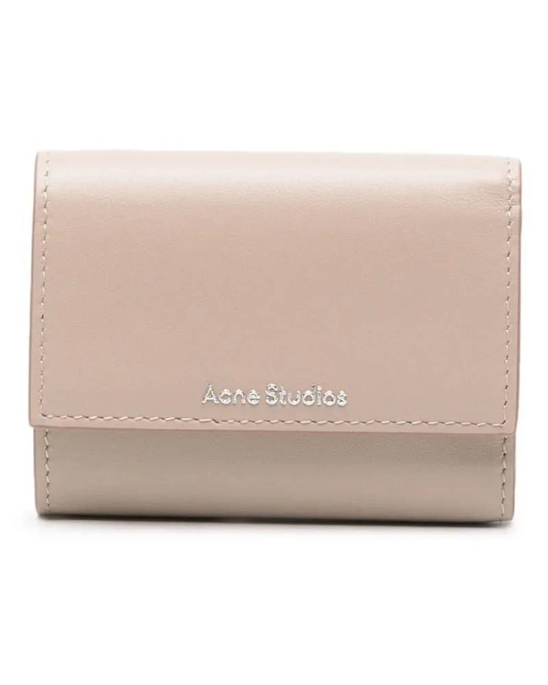 Acne Studios Portemonnaie mit Logo - Nude Nude