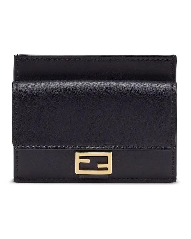 Fendi Kartenetui mit 'FF'-Muster - Schwarz Schwarz