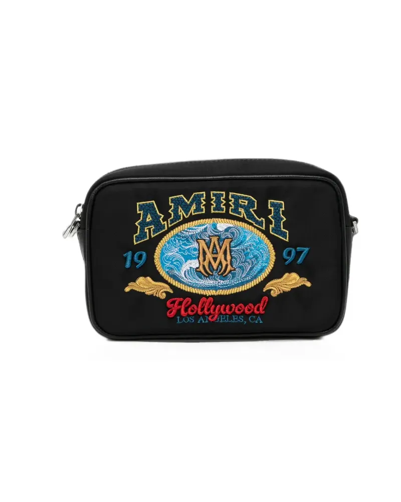Amiri logo-embroidered camera bag - Schwarz Schwarz