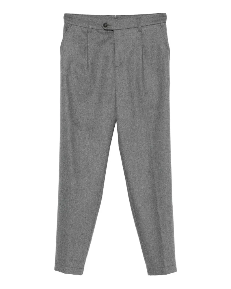 Eleventy Hose mit Bundfalten - Grau Grau