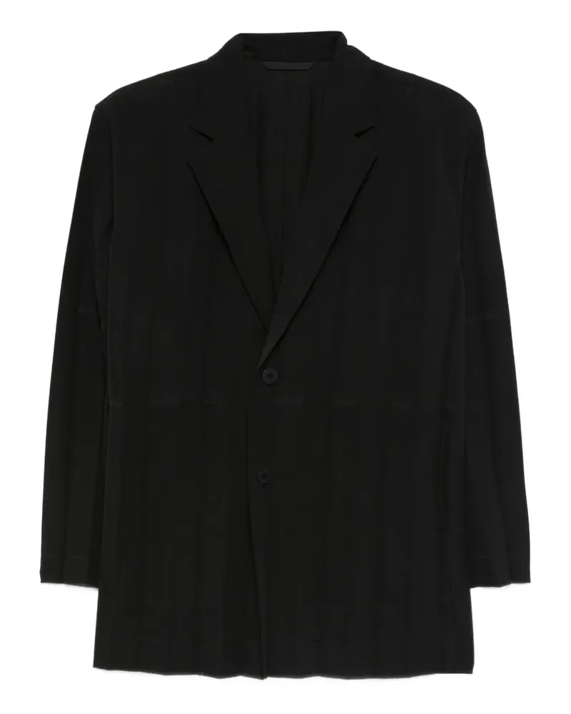 Issey Miyake Blazer mit Falten - Schwarz Schwarz