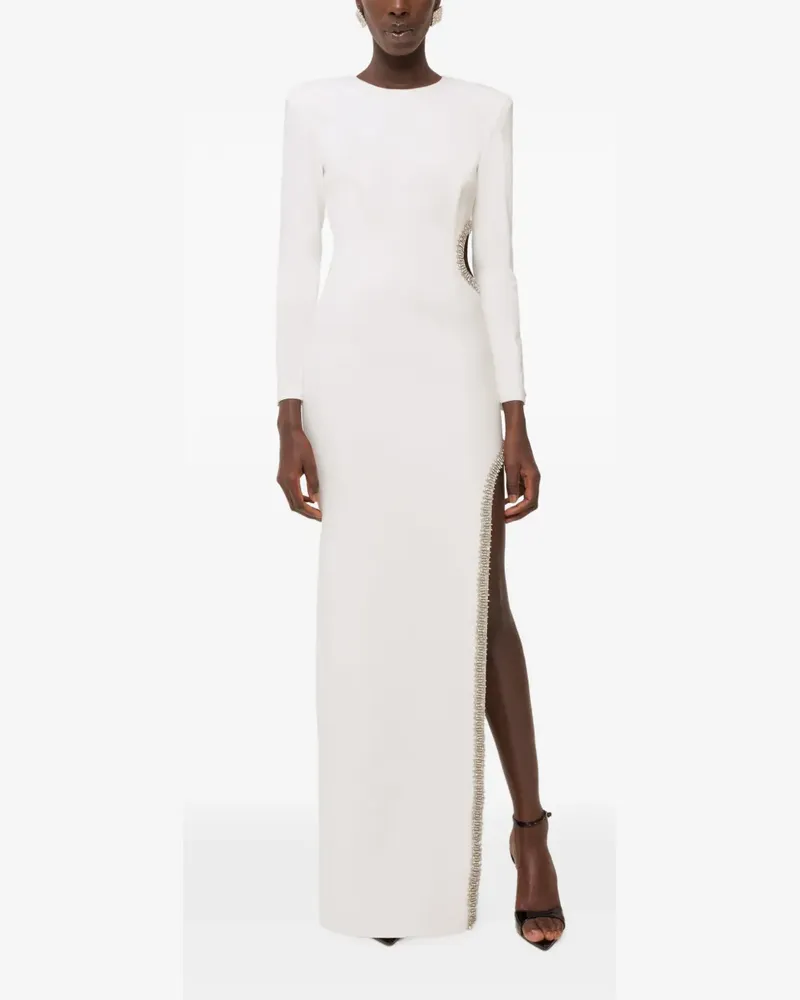 NISSA Maxikleid mit Kristallen - Weiß Weiß