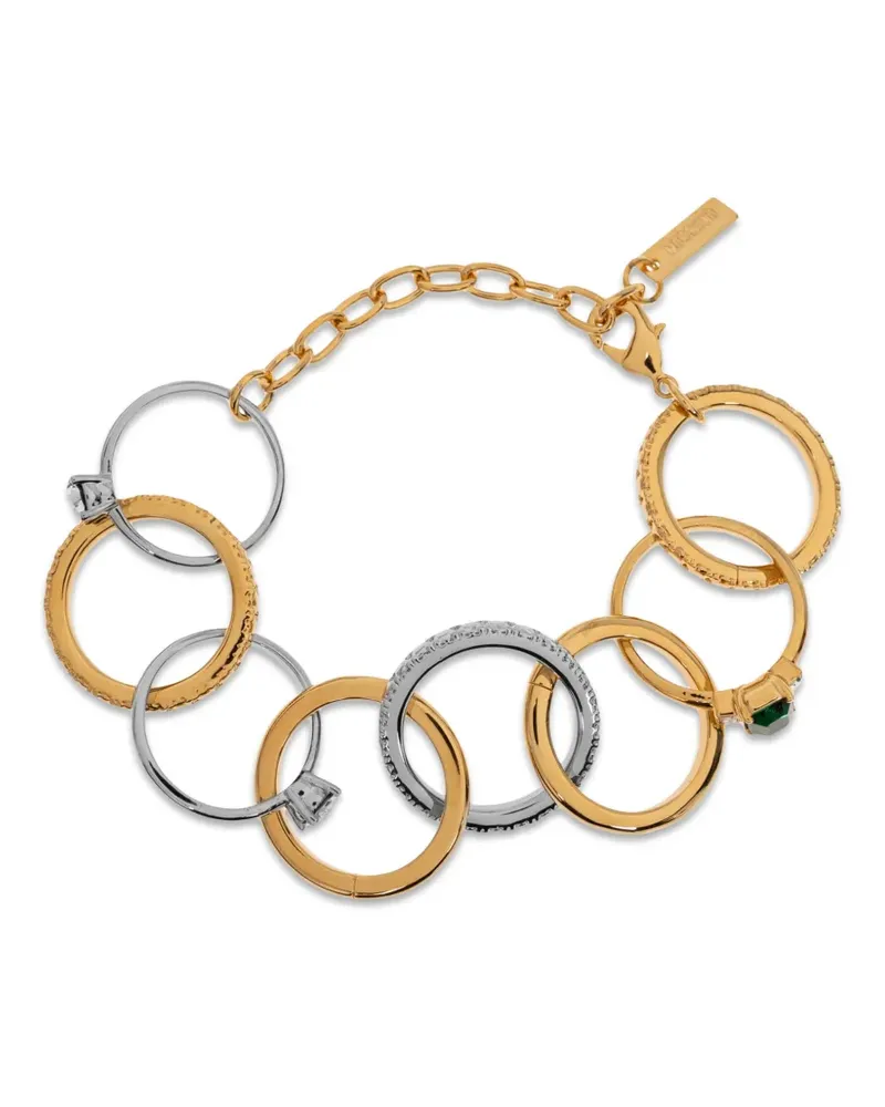 Moschino Verzierte Armspange - Gold Gold