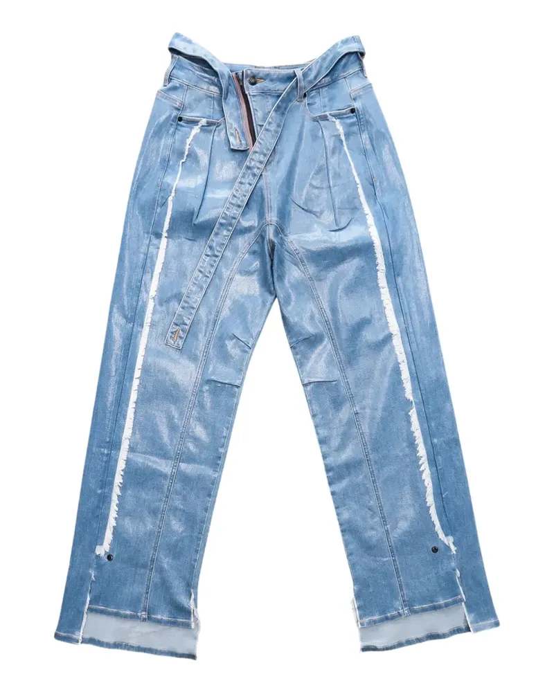 OTTOLINGER distressed metallic-effect jeans - Blau Blau