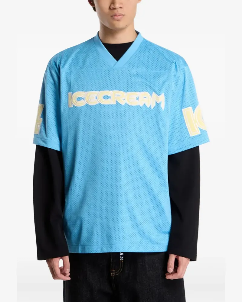 Billionaire Boys Club T-Shirt aus Mesh mit Logo-Print - Blau Blau