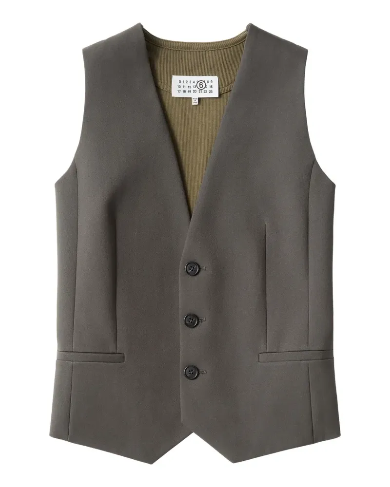 Maison Margiela replaced back gilet - Grau Grau