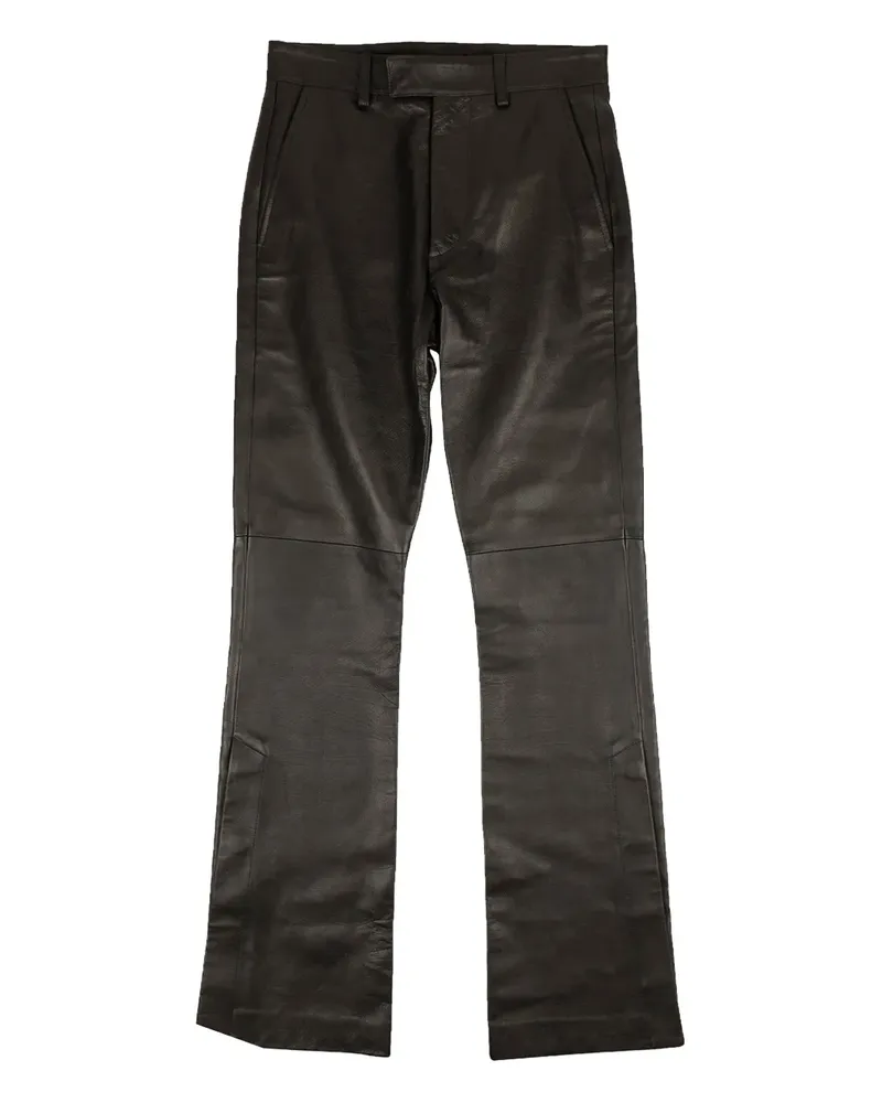 Amiri Hose aus Leder - Schwarz Schwarz