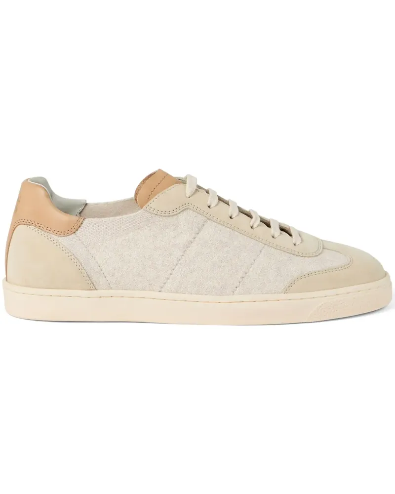 Brunello Cucinelli Sneakers in Strickoptik - Nude Nude