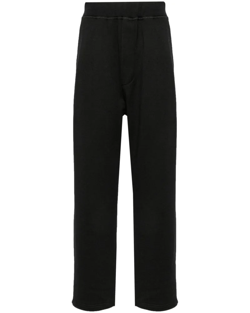Dsquared2 Gerade Jogginghose mit Logo-Applikation - Schwarz Schwarz